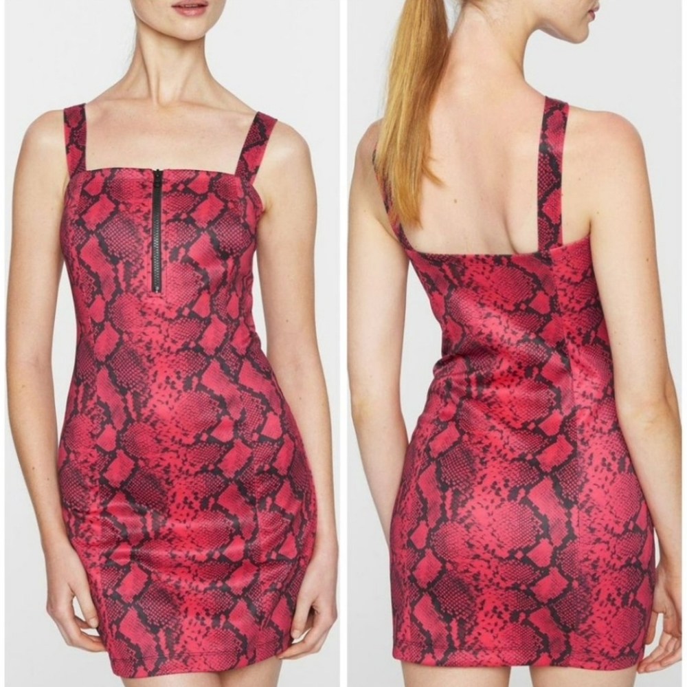 PAM AND GELA Baby Boa Mini Dress SIZE P/XS